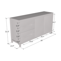 Nature 2D Solid Wood Sideboard