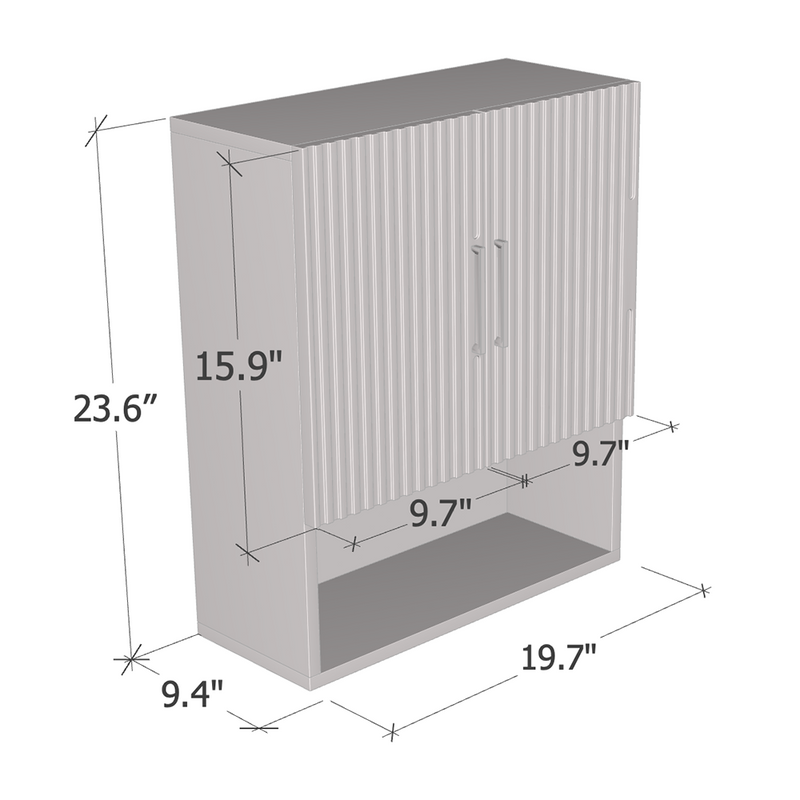 Madera 07 Over the Toilet Cabinet dimensions diagram