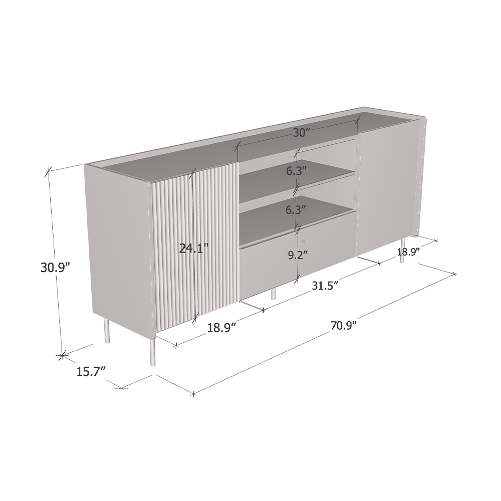 Brandy 180 Sideboard - Meble Furniture