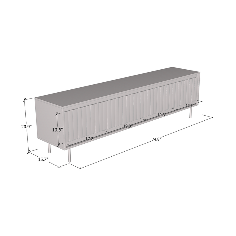 Swing 190 TV Stand dimensions diagram