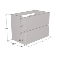 Azurro 2S 80 Floating Bathroom Vanity - Meble Furniture