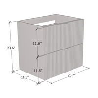 Nicole 2S 60 Floating Bathroom Vanity - Meble Furniture
