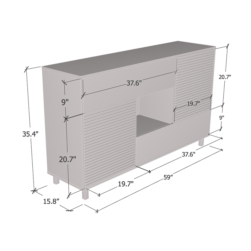 Winston 2D2S Sideboard dimensions diagram