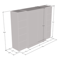 Aria 2D-EXEX Wardrobe with 1 Mirror - Meble Furniture