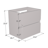 Azurro 2S 60 Floating Bathroom Vanity - Meble Furniture