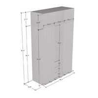 Bali Lux 3D Wardrobe with Extension