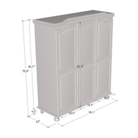 Bastian Solid Wood Wardrobe