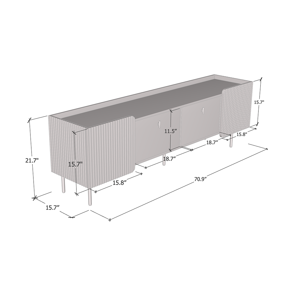 Dalia 2D2K TV Stand - Meble Furniture