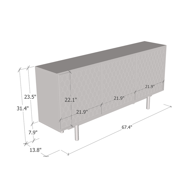 Karp Sideboard dimensions diagram