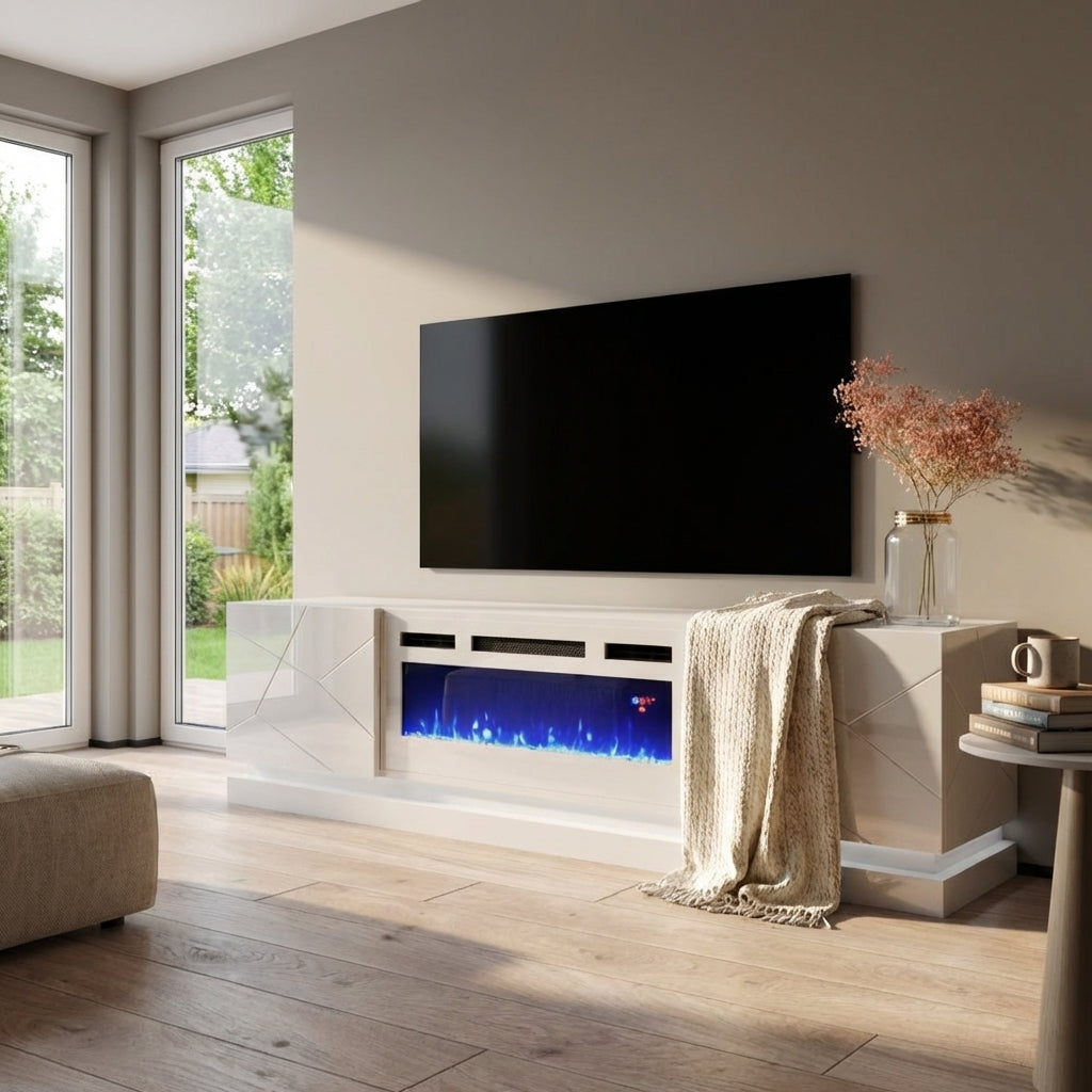 Shu WH-EF Fireplace TV Stand