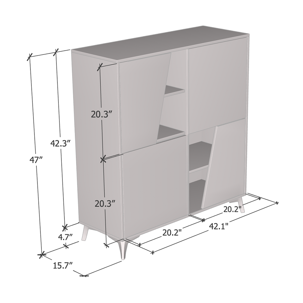 Kwadrat Sideboard 4D - Meble Furniture