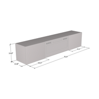 Baja WH-EF Floating Fireplace TV Stand - Meble Furniture