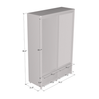 Nest 2D Solid Wood Wardrobe