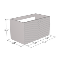 Avela 2D 80 Floating Bathroom Vanity - Meble Furniture