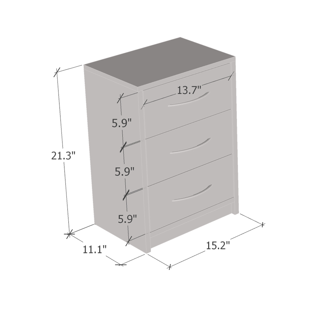 Polo 3D Nightstand - Meble Furniture