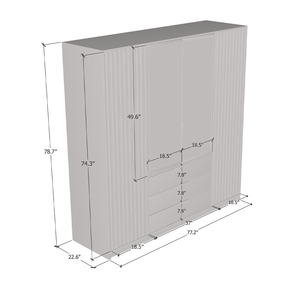 Bali Lux 4D Wardrobe