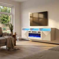 Giza WH-EF Floating Fireplace TV Stand