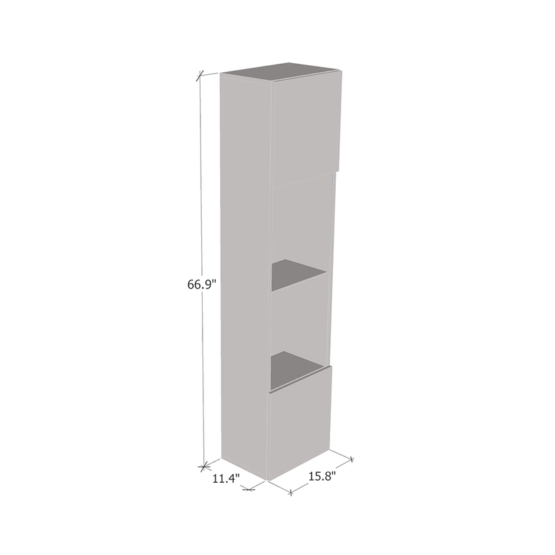 Booky 42 Bookcase dimensions diagram