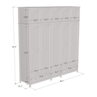 Topazio 10D3S Solid Wood Wardrobe