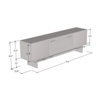 Gram WH-EF Fireplace TV Stand - Meble Furniture