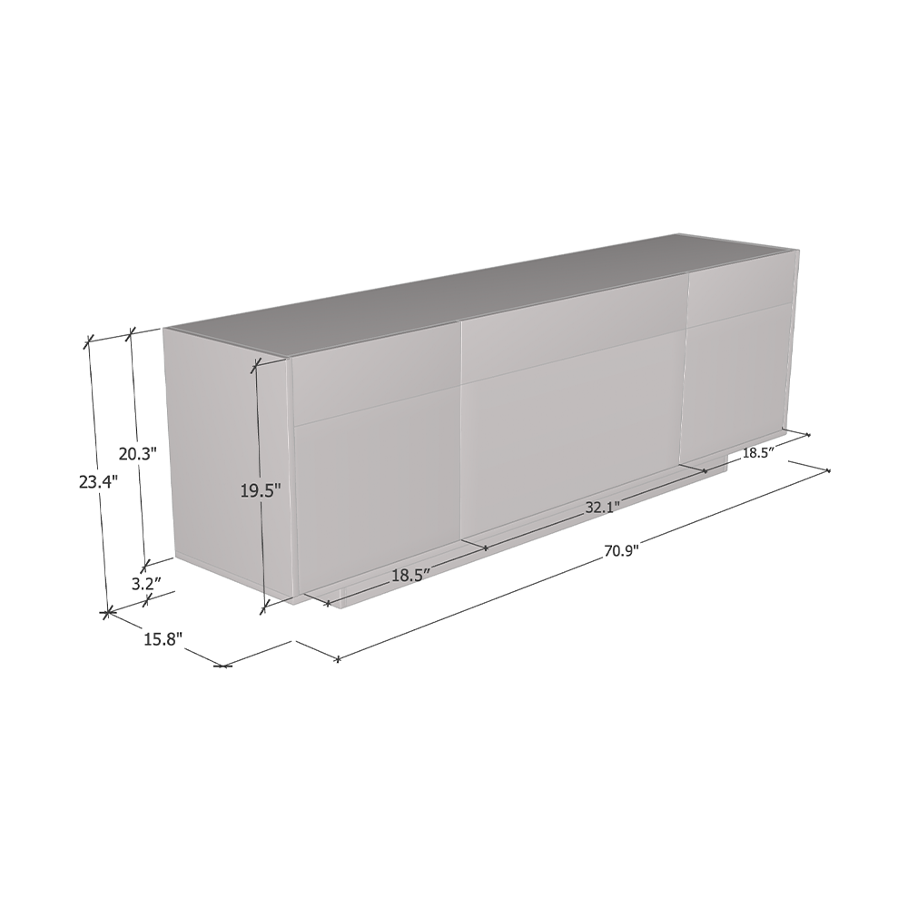 Haopsa 3D TV Stand - Meble Furniture