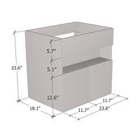 Laguna 2D 60 Floating Bathroom Vanity - Meble Furniture