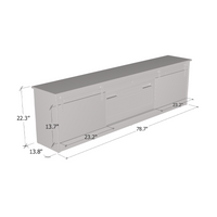Granero 04 BL-EF Fireplace TV Stand - Meble Furniture