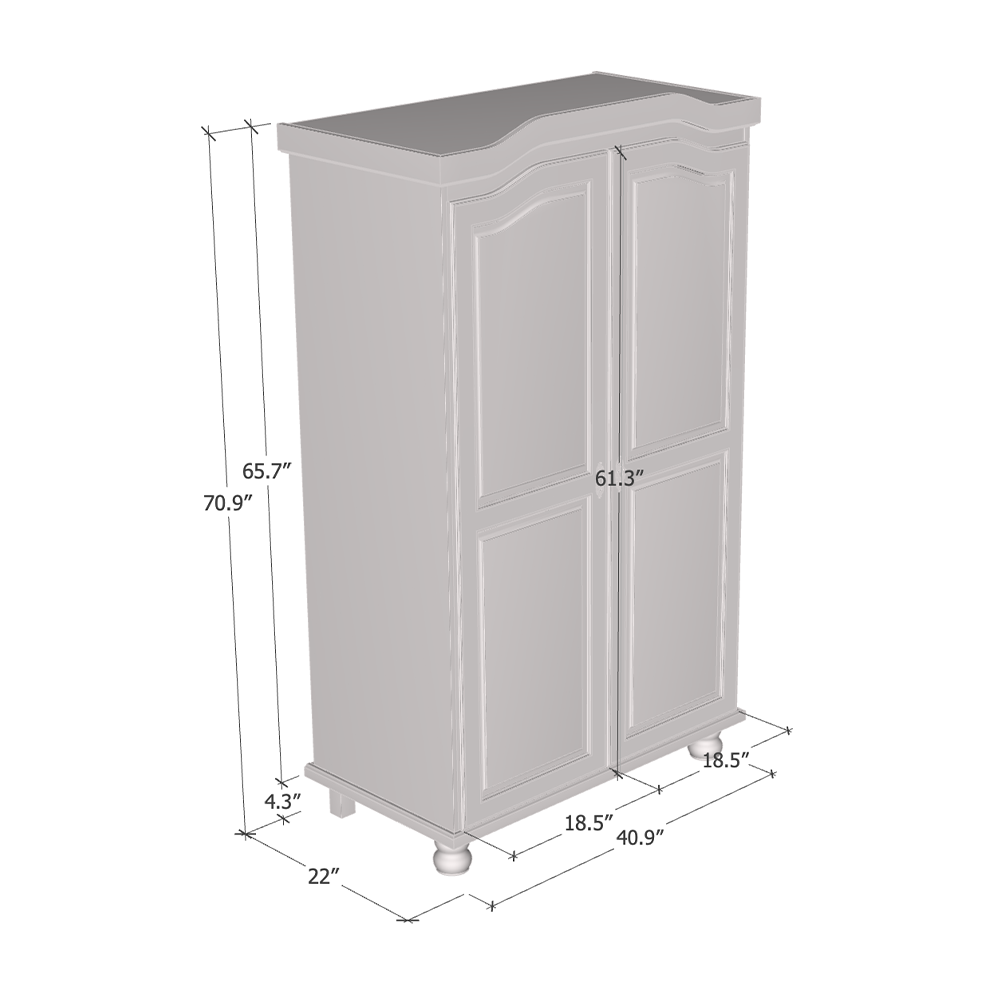 Hedda Solid Wood Wardrobe