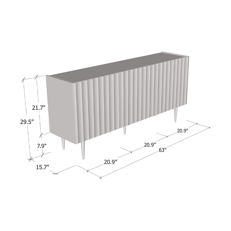 Arcos 03 Sideboard dimensions diagram