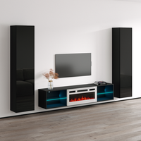 Lima WH-EF Floating Fireplace Entertainment Center - Meble Furniture