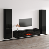 Luxe BL-EF Floating Fireplace Entertainment Center - Meble Furniture