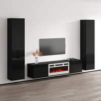 Cali WH-EF Floating Fireplace Entertainment Center - Meble Furniture
