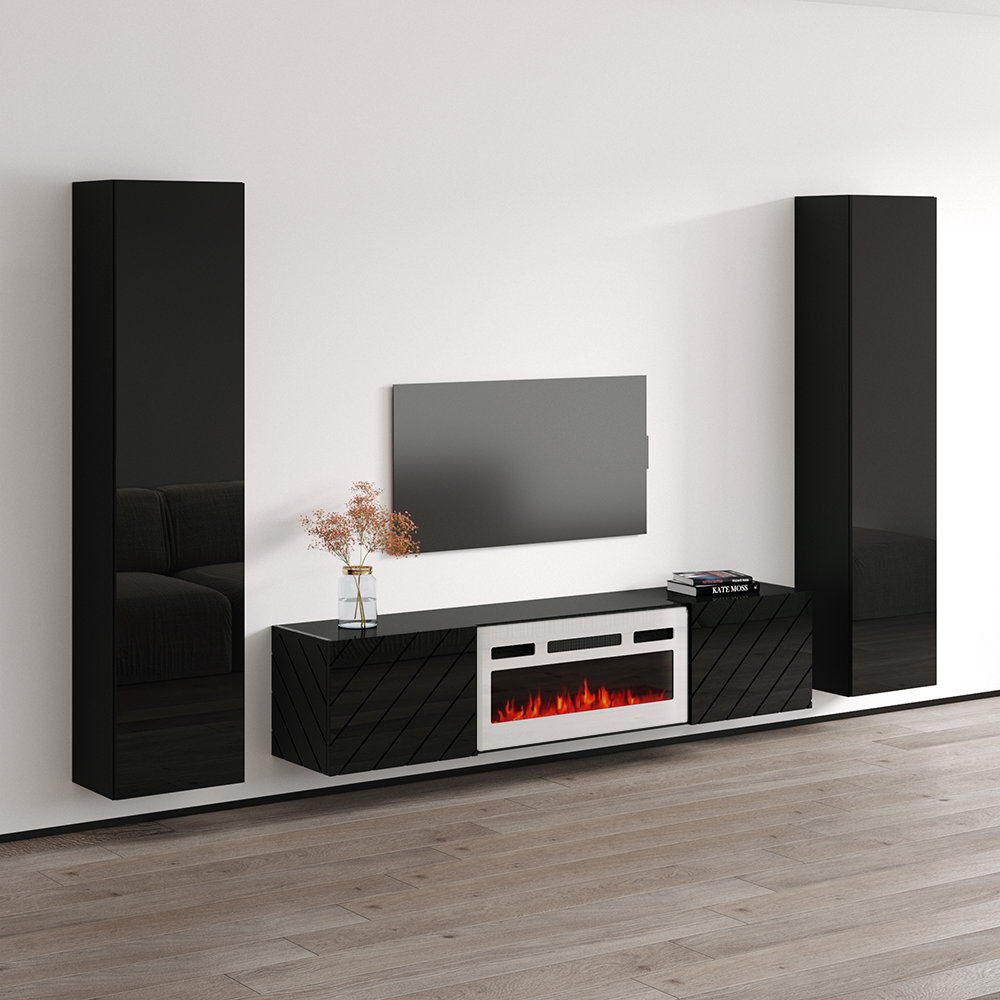 Luxe WH-EF Floating Fireplace Entertainment Center - Meble Furniture