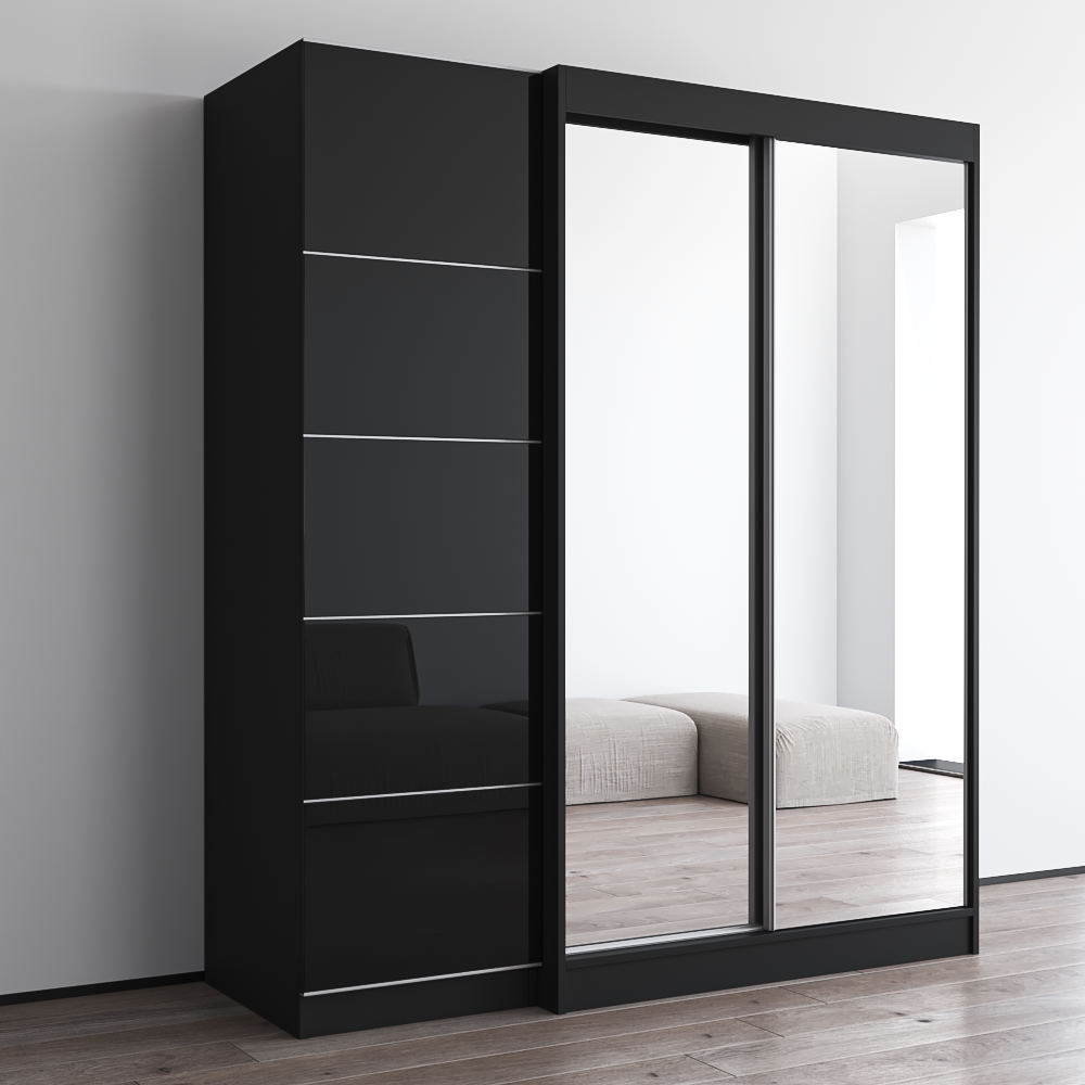 Aria 2D120-EX Wardrobe with 2 Mirrors - Meble Furniture