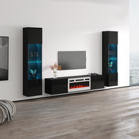 Cali WH-EF Floating Fireplace Entertainment Center - Meble Furniture