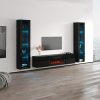 Luxe BL-EF Floating Fireplace Entertainment Center - Meble Furniture