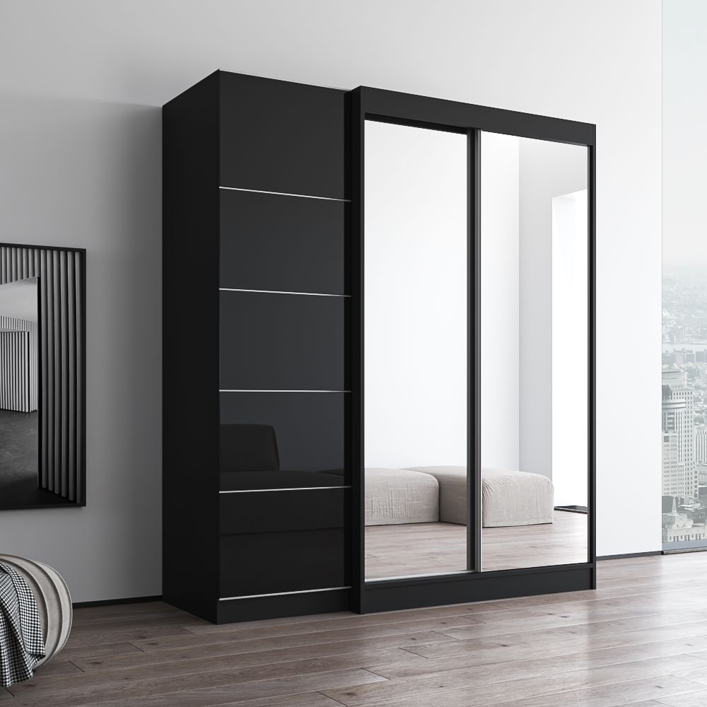 Aria 2D120-EX Wardrobe with 2 Mirrors - Meble Furniture