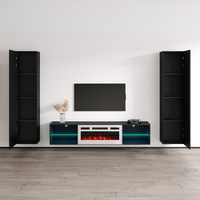 Lima WH-EF Floating Fireplace Entertainment Center - Meble Furniture