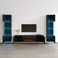 Luxe BL-EF Floating Fireplace Entertainment Center - Meble Furniture