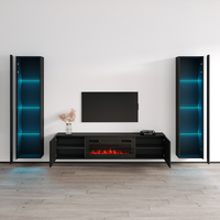 Luxe BL-EF Floating Fireplace Entertainment Center - Meble Furniture