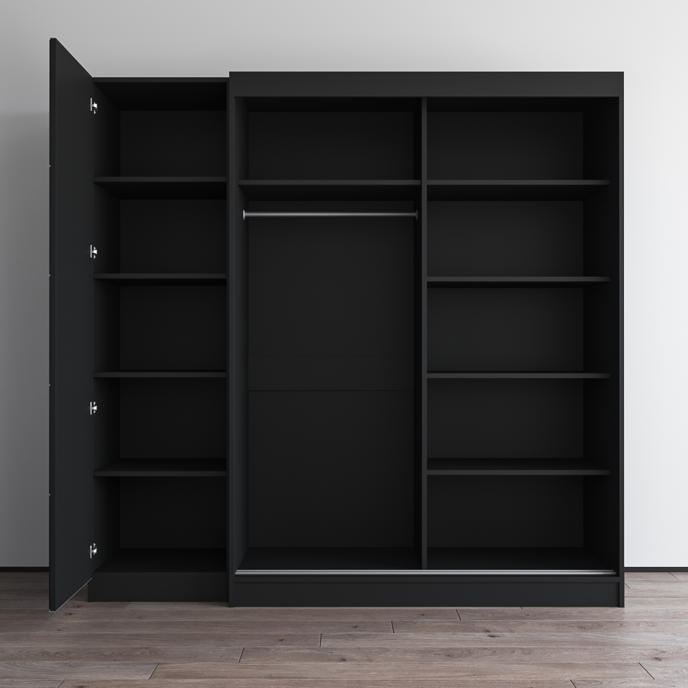 Aria 2D-EX Wardrobe with 1 Mirror - Meble Furniture