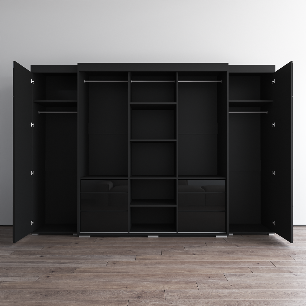 Monaco 3D-EXEX Wardrobe with 1 Mirror - Meble Furniture
