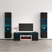 Giza WH-EF Floating Fireplace Entertainment Center - Meble Furniture