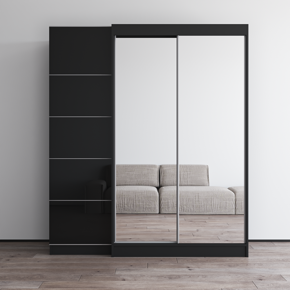 Aria 2D120-EX Wardrobe with 2 Mirrors - Meble Furniture