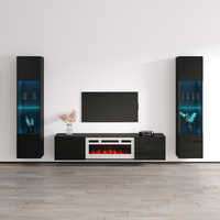 Cali WH-EF Floating Fireplace Entertainment Center - Meble Furniture
