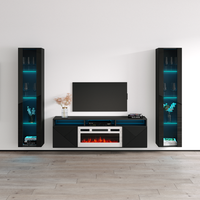 Giza WH-EF Floating Fireplace Entertainment Center - Meble Furniture