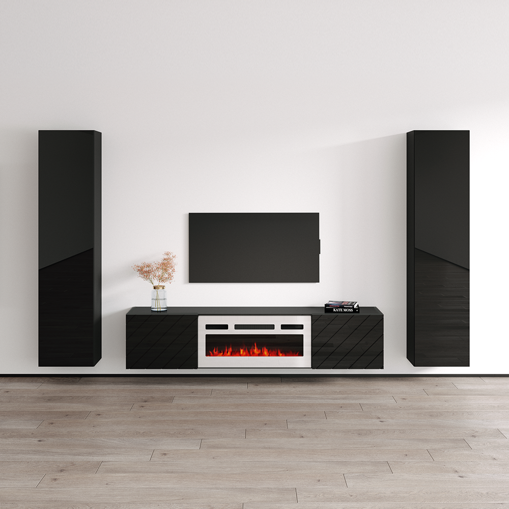 Luxe WH-EF Floating Fireplace Entertainment Center - Meble Furniture