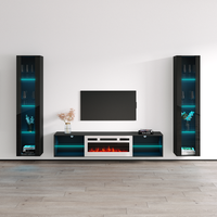 Lima WH-EF Floating Fireplace Entertainment Center - Meble Furniture