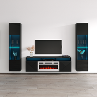 Giza WH-EF Floating Fireplace Entertainment Center - Meble Furniture