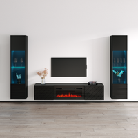Luxe BL-EF Floating Fireplace Entertainment Center - Meble Furniture